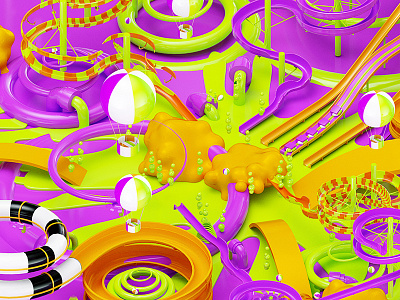 Bolder Creative - Nickelodeon 3d bolder creative cartoon contemporary gloss liquid mograph nick nickelodeon vibrant we are bolder