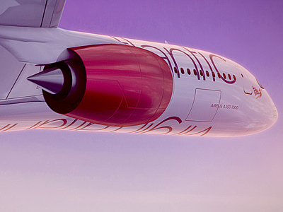 Bolder Creative - Virgin Airlines 3d bolder creative contemporary mograph plane vibrant virgin airlines we are bolder