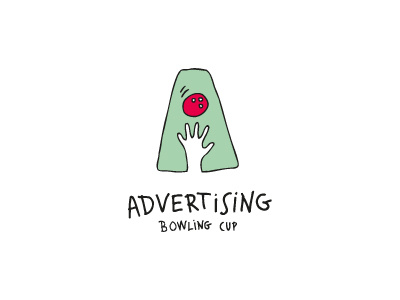 Advertising Bowling Cup a advertising bowling cup fun glad head letters play