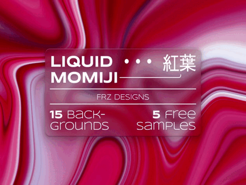 LIQUID MOMIJI abstract autumn background branding design fall fluid graphic design illustration japan liquid maple momiji red texture ui
