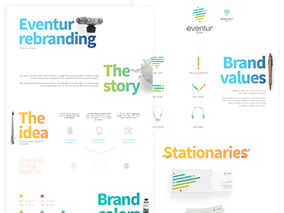 Eventur Rebranding | Case Study branding case study colorful design identity logo stationaries tourism travel