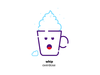 Extra Whip - Coffee Icon coffee cream expression icon icon set illustration vector whip