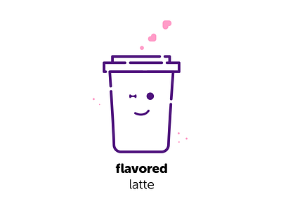 Flavored Latte - coffee icon coffee cream expression icon icon set illustration vector whip