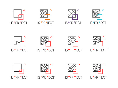 ISOProiect - logo variations architecture branding design icon identity interior design logo patterns textures