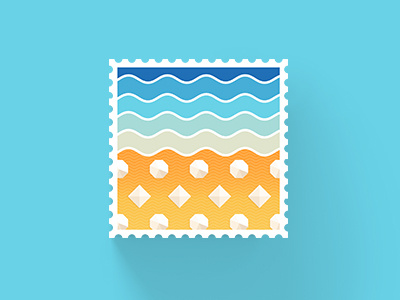 Explore Freedom stamp beach pattern stamp summer waves