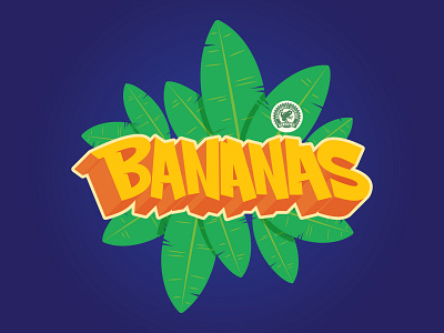 Bananas Lettering Illustration