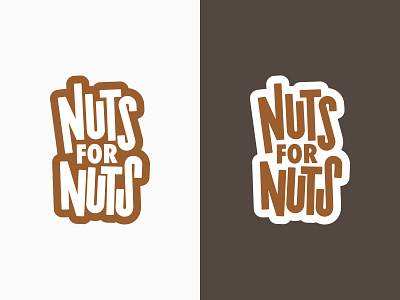 Nuts for Nuts - Logo Design design graphic design lettering logo logo design logodesign logotype nuts typogaphy typographic typographic logo vector