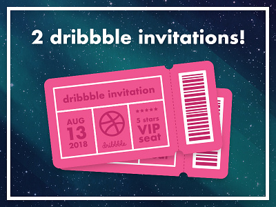 2 Dribbble invitations! draft drafted dribbble dribbbler dribbblers free invitation invitations invite invited player