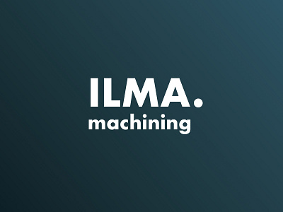 ILMA machining clean design futura gradient logo logo design logodesign logos logotype machining minimal minimalist logo simple simple logo tech tech logo type typographic