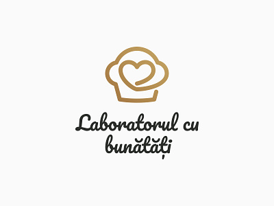 Laboratorul cu bunătăți baker bakery bread cake cake lab cookies design geometric logo heart line logo logo logo design love muffin muffins pastry simple logo sweet vector vintage