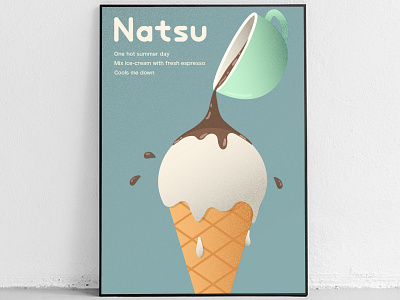 Haiku Poster design graphic design icecream illustration logo poster summer