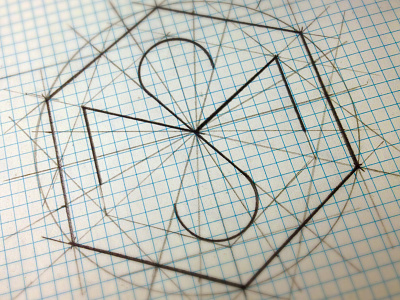 M.S. Personal brand logo design sketch