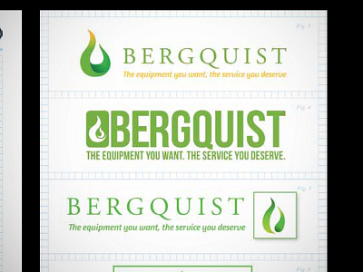 Bergquist Options design illustration logo type