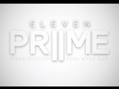 Eleven Prime Option design grayscale logo type