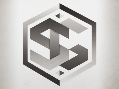 SG Logo black and white g gray tone hexagonal logo s sg
