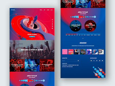 b:oost website advertising design desktop energy drink sketch ui design web design website