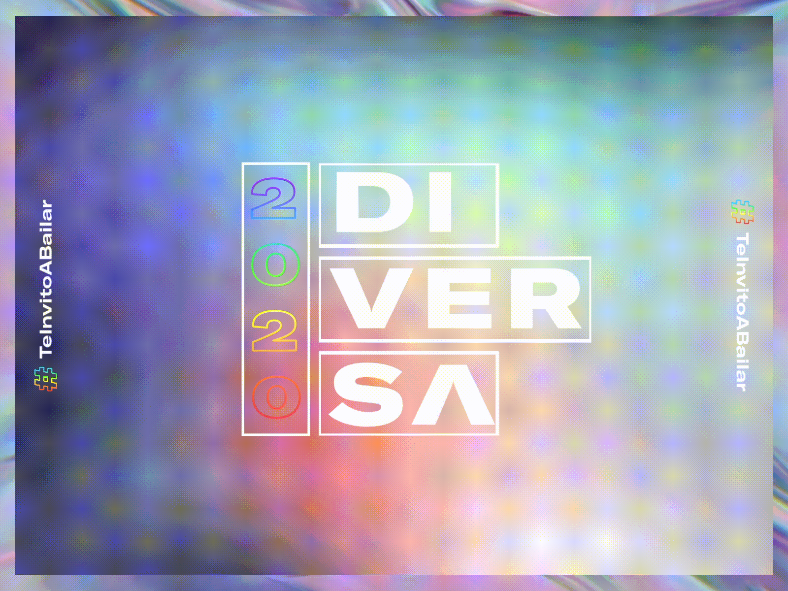 Diversa 2020 animation design digital festival glitch glitch effect logo motion motion graphics music typography