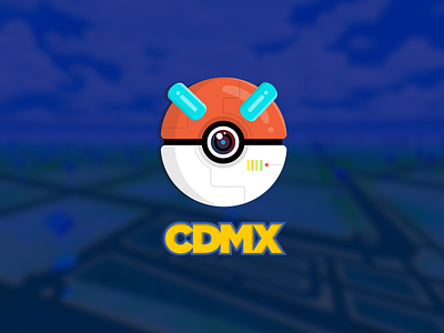 Pokemon Go CDMX branding camera cdmx design digital game graphic design illustration illustrator logo pokeball pokemon visual