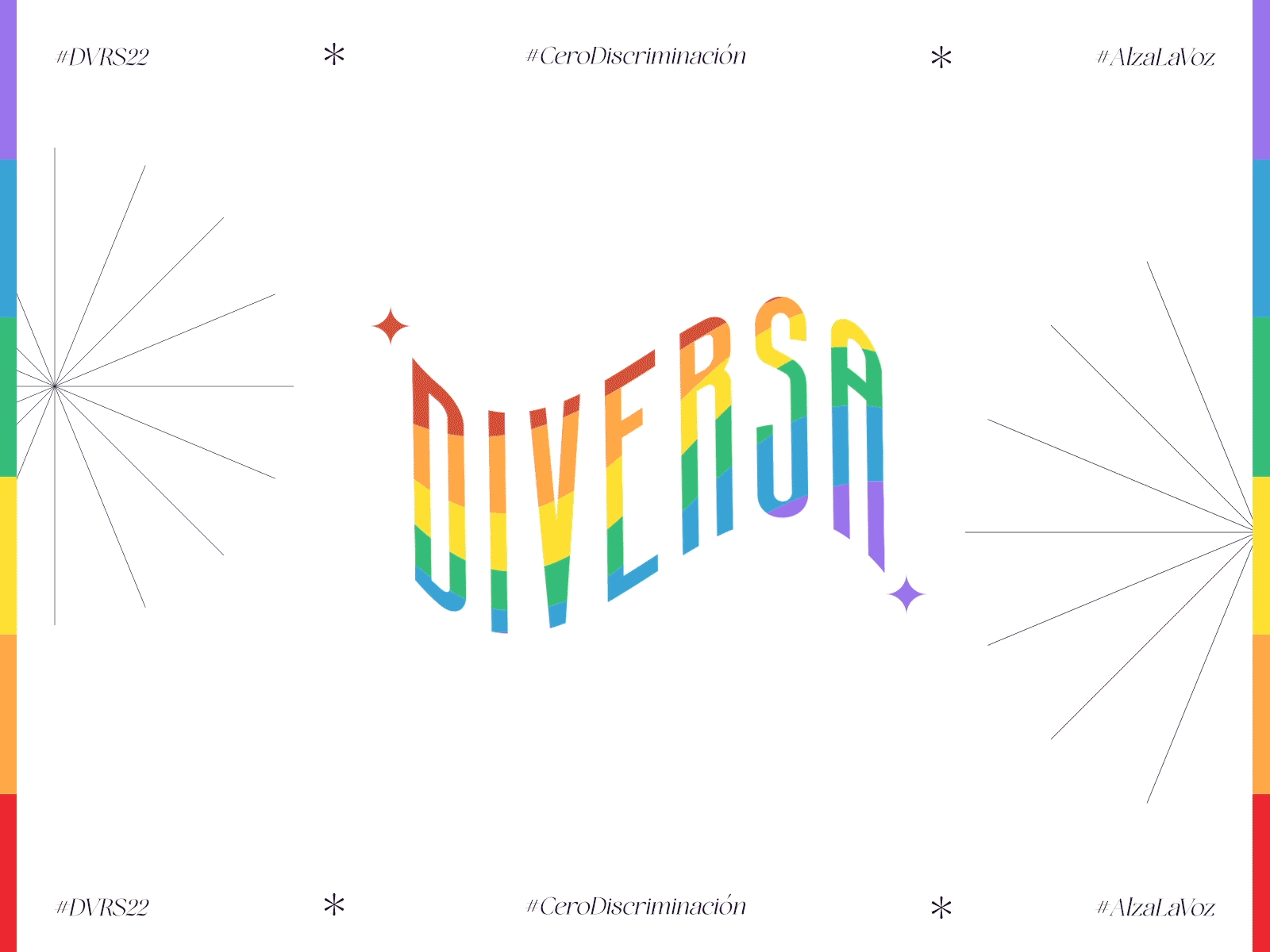 Diversa 22 advertising animation branding campaign color creative design digital diversa diversity graphic design illustrator key visual lgbt logo motion graphics photoshop pride rainbow style