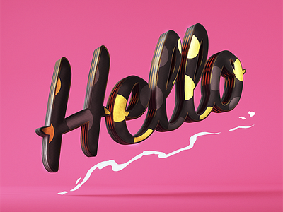 Hello 3d c4d photoshop