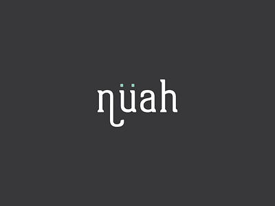 Nüah architecture branding design digital logo type