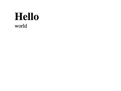 Html 'Hello World' Tutorial hello html minimal world