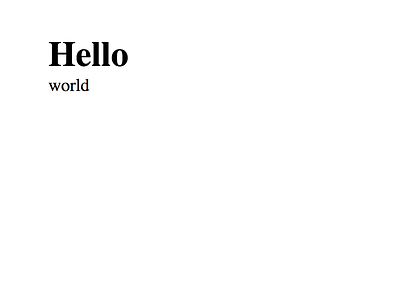 Html 'Hello World' Tutorial