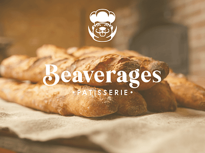 Beaverages Patisserie bakery beaver branding character chef cook cute illustration logo mascot pastry patisserie ui vector