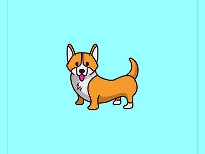 Corgi character corgi cute design dog dogs illustration logo mascot vector