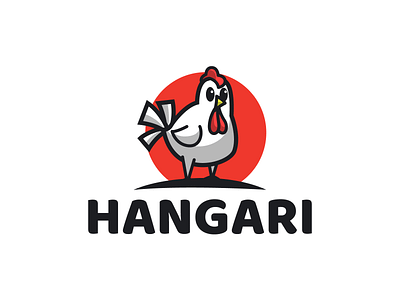 hangari branding character chicken chicken logo cute design icon illustration logo mascot restaurant
