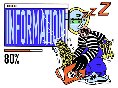 Утечка информации 2020 abstract character design illustration information loading office person procreate system ukraine web work