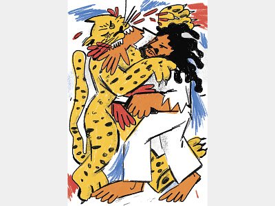 Duel 2019 art character drawing fight illustration illustrator leopard pencil person photoshop ukraine vector