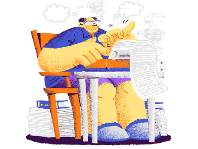Writing Journalist 2019 brain character character design color drawing illustration information journalism journalist only paper person text time typewriter ukraine website work writing