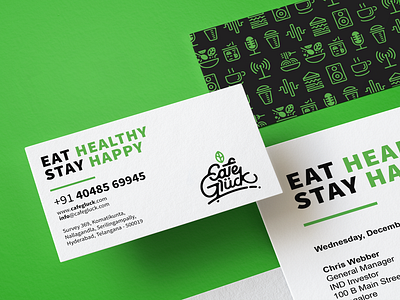 Cafe Gluck Business Stationery