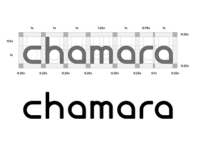 Chamara Design Studio - Logo Construction brand design brand identity branding design flat logo logo construction logo grids minimal simple visual identity