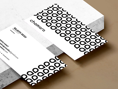 Chamara business card design brand design brand identity branding branding mockup business card design minimal simple visual identity