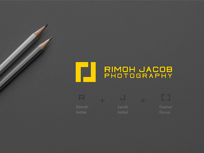 Rimoh Jacob Photography - Logo Concept b2b edges flat logo logoconcept logodesign minimal minimallogo photographer logo simple
