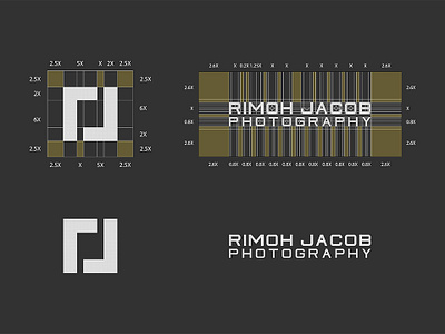 Rimoh Jacob Photography - Logo Construction brand design brand identity branding edges flat logo logo construction minimal photographer logo visual identity