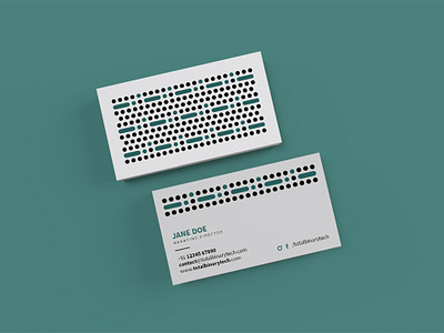 Total Binary Technologies - Business Card Design⁣ b2b brand design brand identity branding business card design flatlay minimal pattern design simple visual identity web service branding