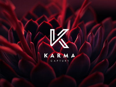 Karma Capture - Logo Mark design flat illustration logo minimal photographer logo simple typography visual identity