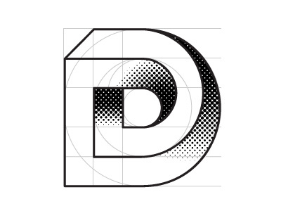 Personal Branding black branding d escher illustrator impossible geometry letter logo typography white