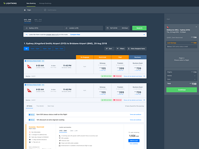 Corporate Travel Tool booking checkout concept corporate dark theme flights search travel ui