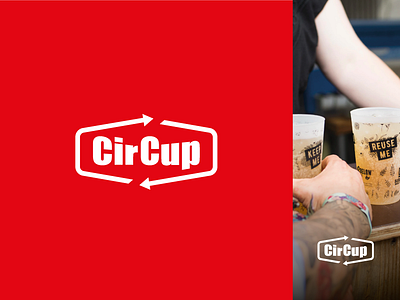 Logo CirCup cups drinks festivals logo logodesign re use reusable
