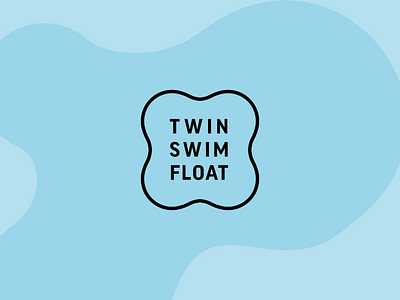 Twin Swim Float Logo design float logo swim twin