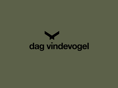 Dag Vindevogel Schrijnwerk timmerwerk bird helvetica logo schrijwerk vogel woodworker