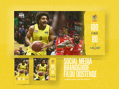 SocialMedia Templates Filou Oostende basket basketball championsleague design linkedcontent socialmedia socialmediamarketing style
