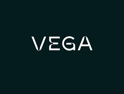 Vega branding design font lettering logo logodesign type