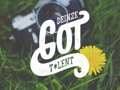 Deinze Got Talent lettering logo scripting sketching talent typo typography