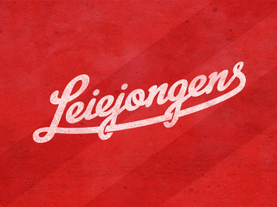 Leiejongens Football Club football lettering logo soccer stripes type typo typography