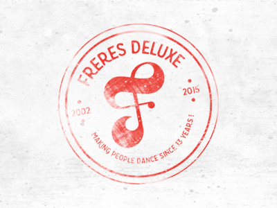 Logo Freres Deluxe Dj (2012) dj lettering logo sticker type typo typography